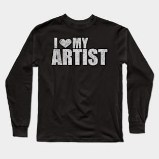 Artist wife husband gifts for her Long Sleeve T-Shirt